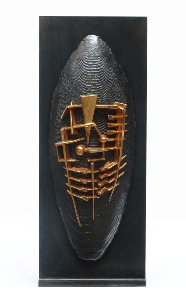 "Scudo I studio" by Arnaldo Pomodoro
