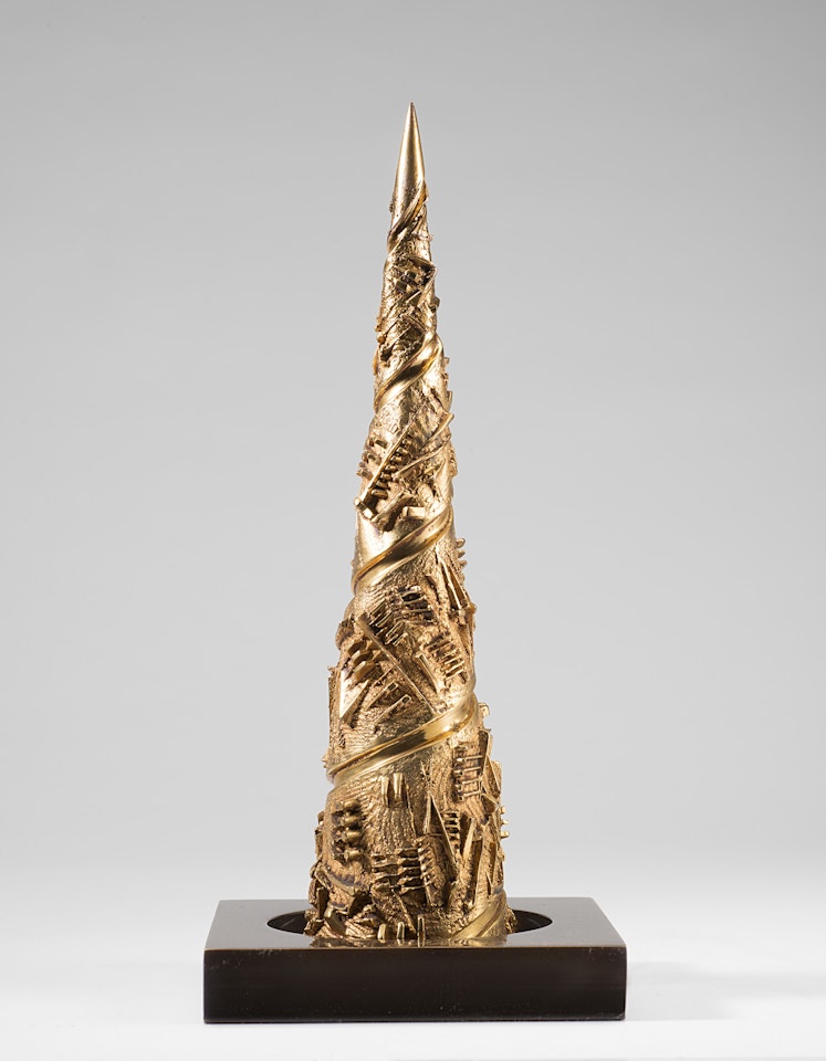 "Spiral Tower, Study IV" by Arnaldo Pomodoro
