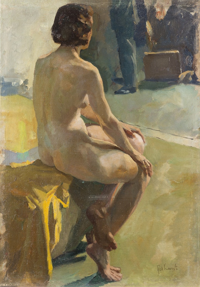 "The model" by Edward Henry Potthast