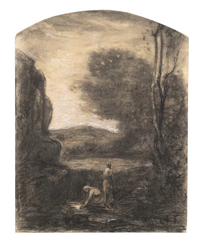 "Women at the River" by Antonio Fontanesi