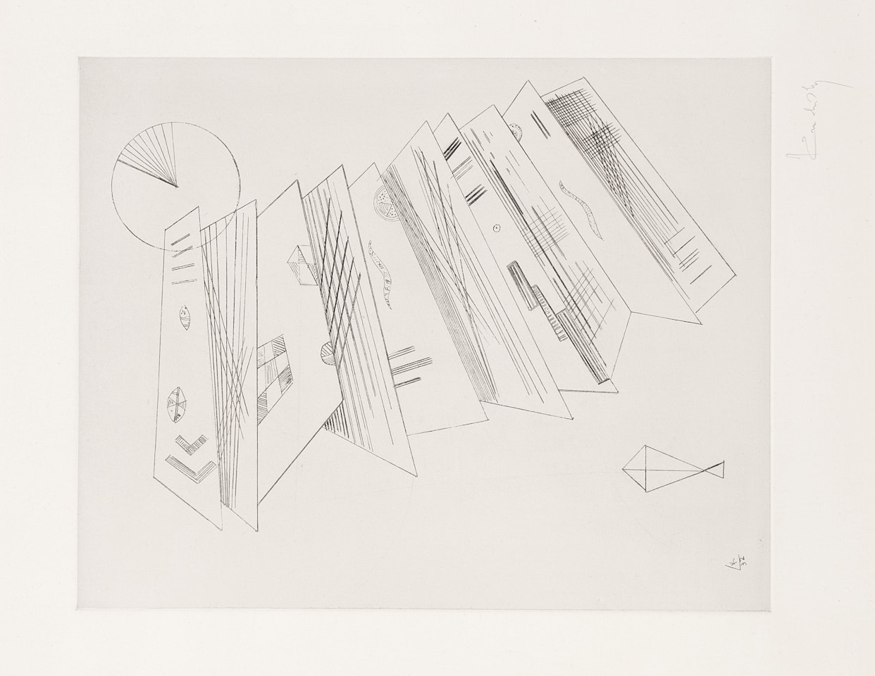 "Twice redierung fur die Editions Cahiers d"Art" by Wassily Kandinsky