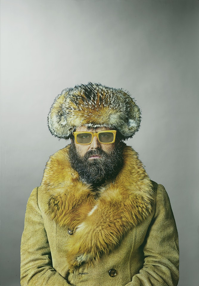 "Self-portrait with hat" by Michelangelo Pistoletto