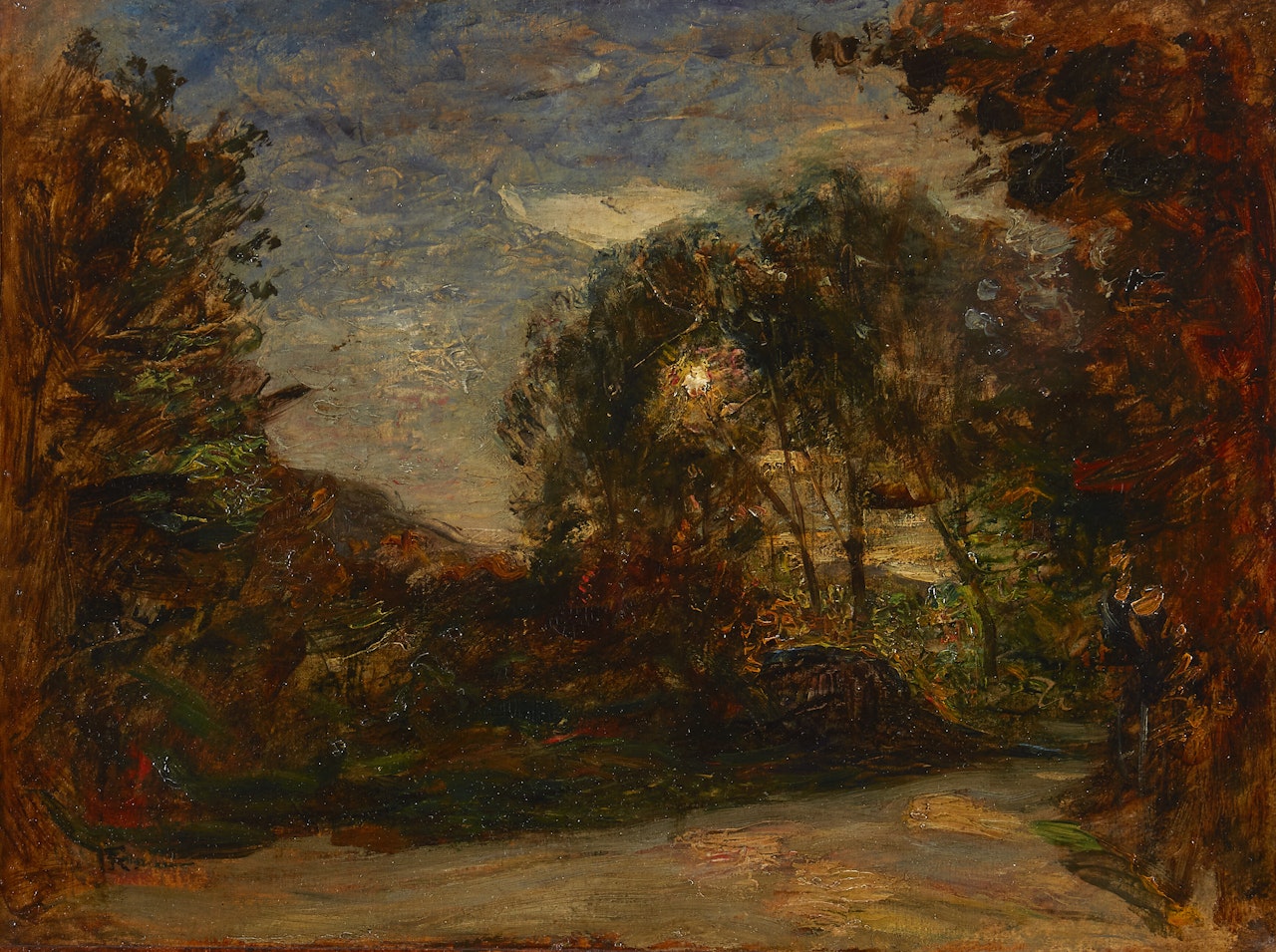 "Landscape at Sunset" by Antonio Fontanesi