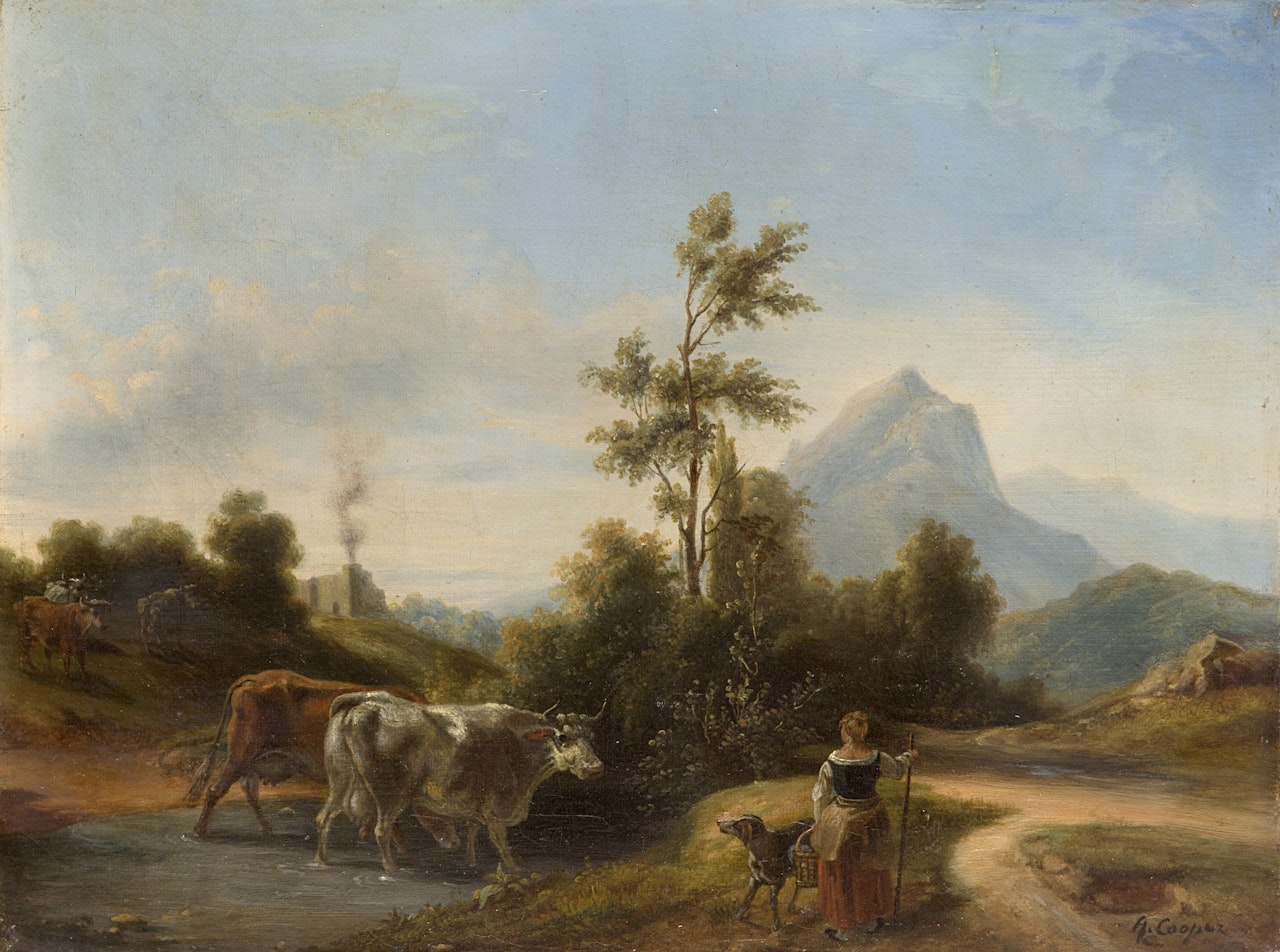 "The Peasant Woman" by Thomas Sidney Cooper