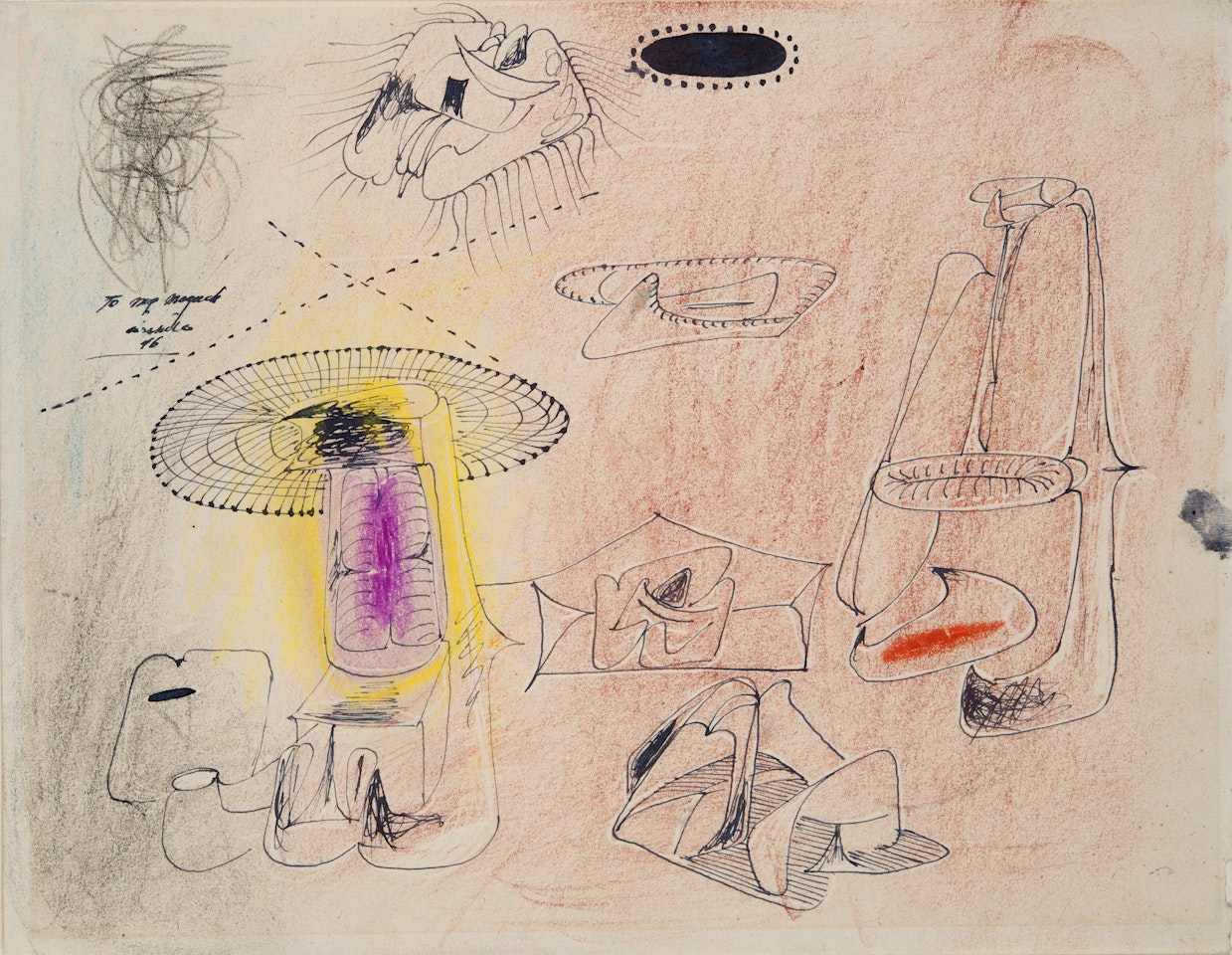 "Fireplace in Virginia" by Arshile Gorky