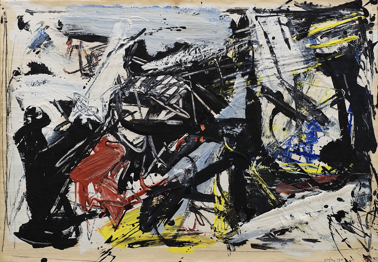 "Prison Space (Spain 1962) n.5" by Emilio Vedova