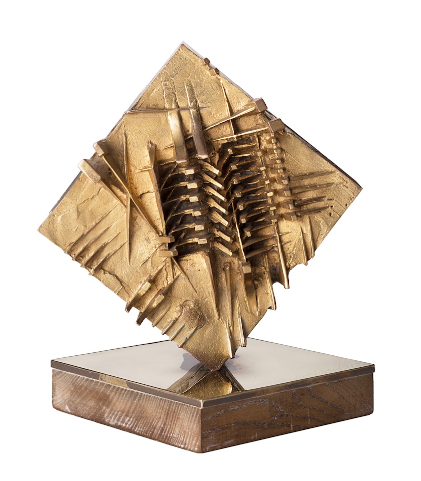 "Rhomboide" by Arnaldo Pomodoro