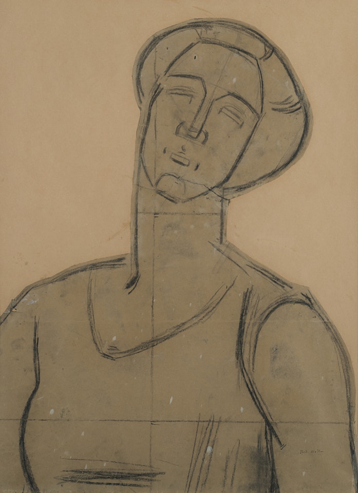 "Studie zu "Blick in die Unendlichkeit" by Ferdinand Hodler