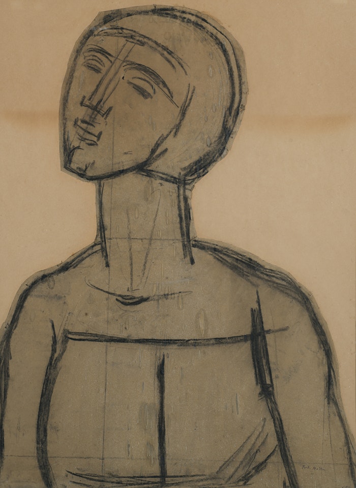 "Studie zu "Blick in die Unendlichkeit" by Ferdinand Hodler