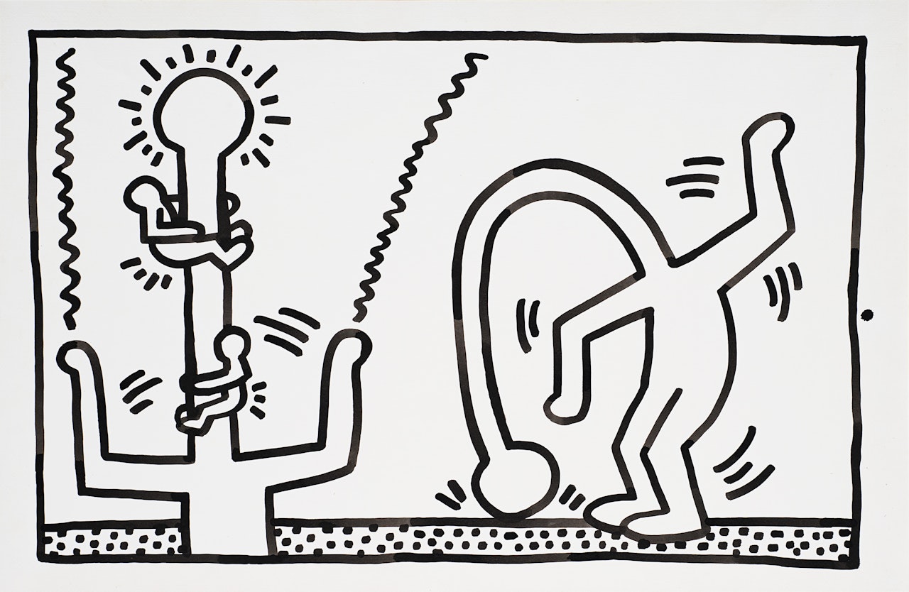"Untitled" by Keith Haring
