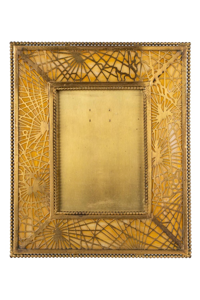 PINE NEEDLE PICTURE FRAME by Tiffany Studios