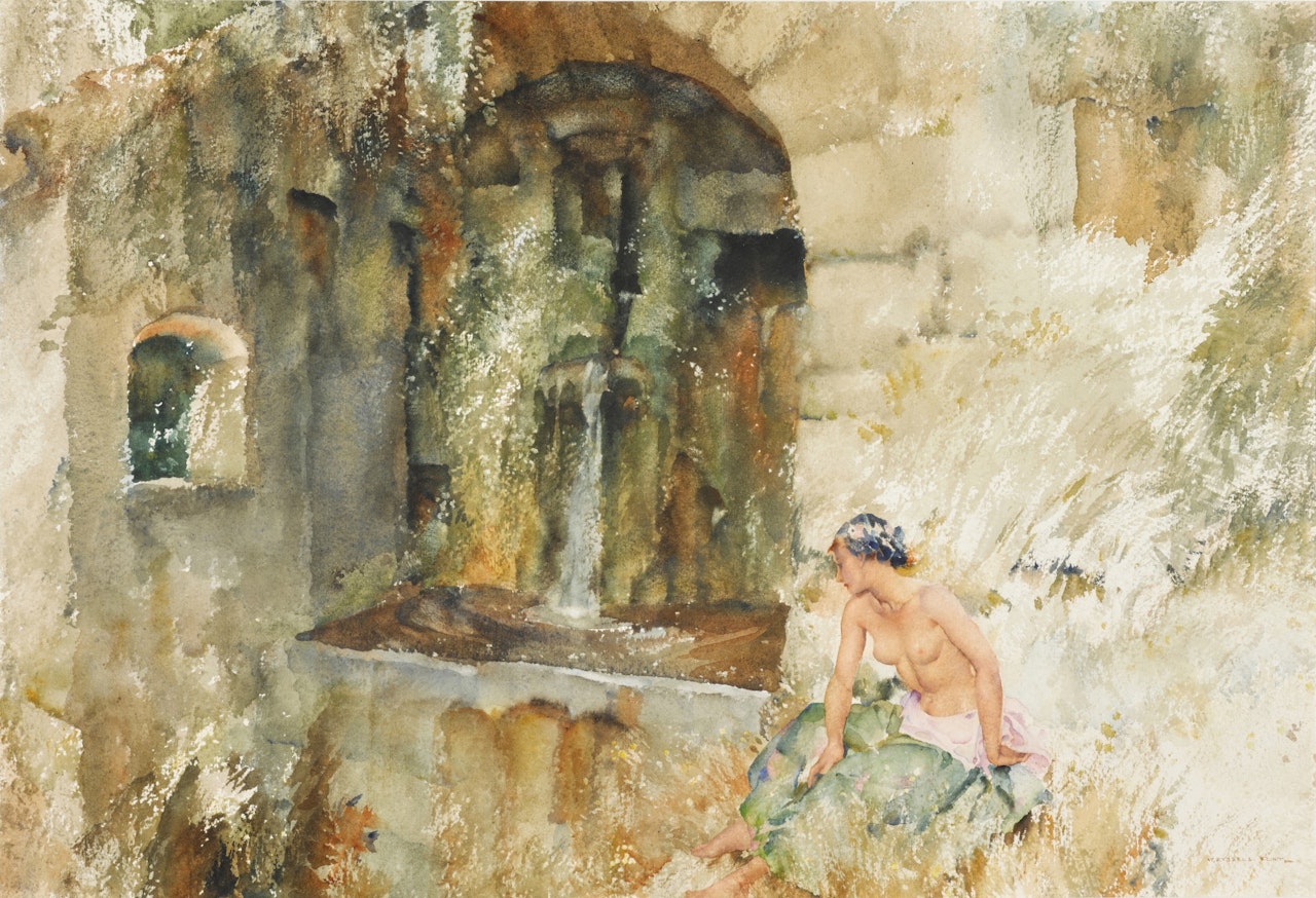 Floating Blossoms - A Sentimental Essay by William Russell Flint