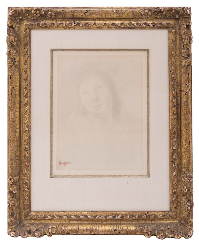 TETE DE FEMME by Edgar Degas