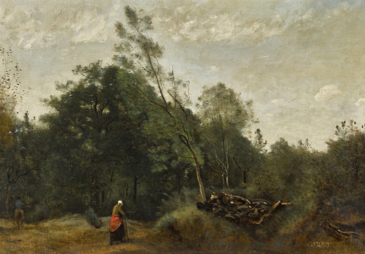 Lisière de bois en Limousin by Jean Baptiste Camille Corot