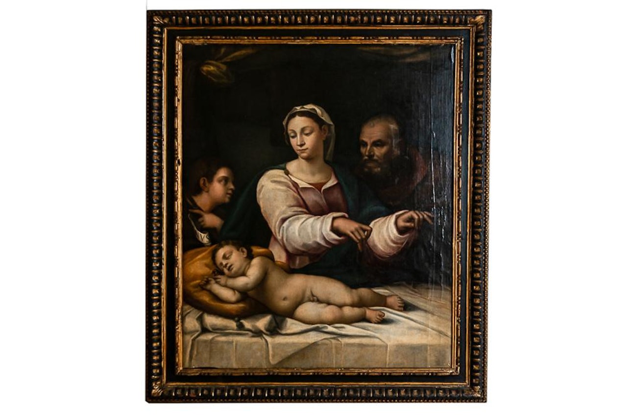 MADONNA OF THE VEIL by Italian School