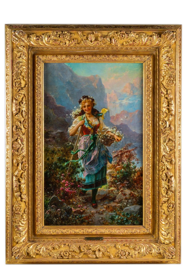 "FLOWERS OF THE ALPS" by Hans Zatzka