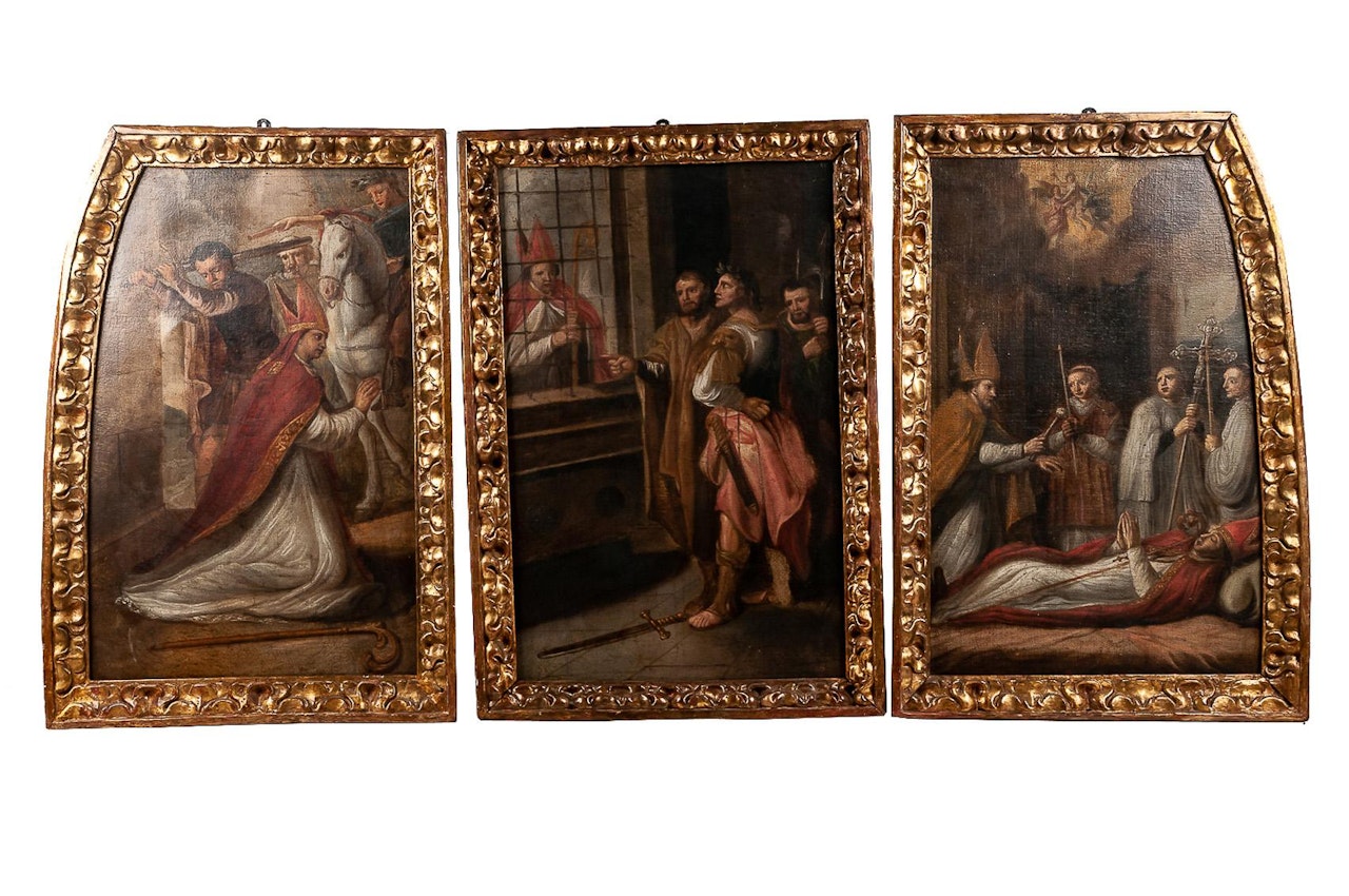 RELIGIOUS TRIPTYCH by Spanish School