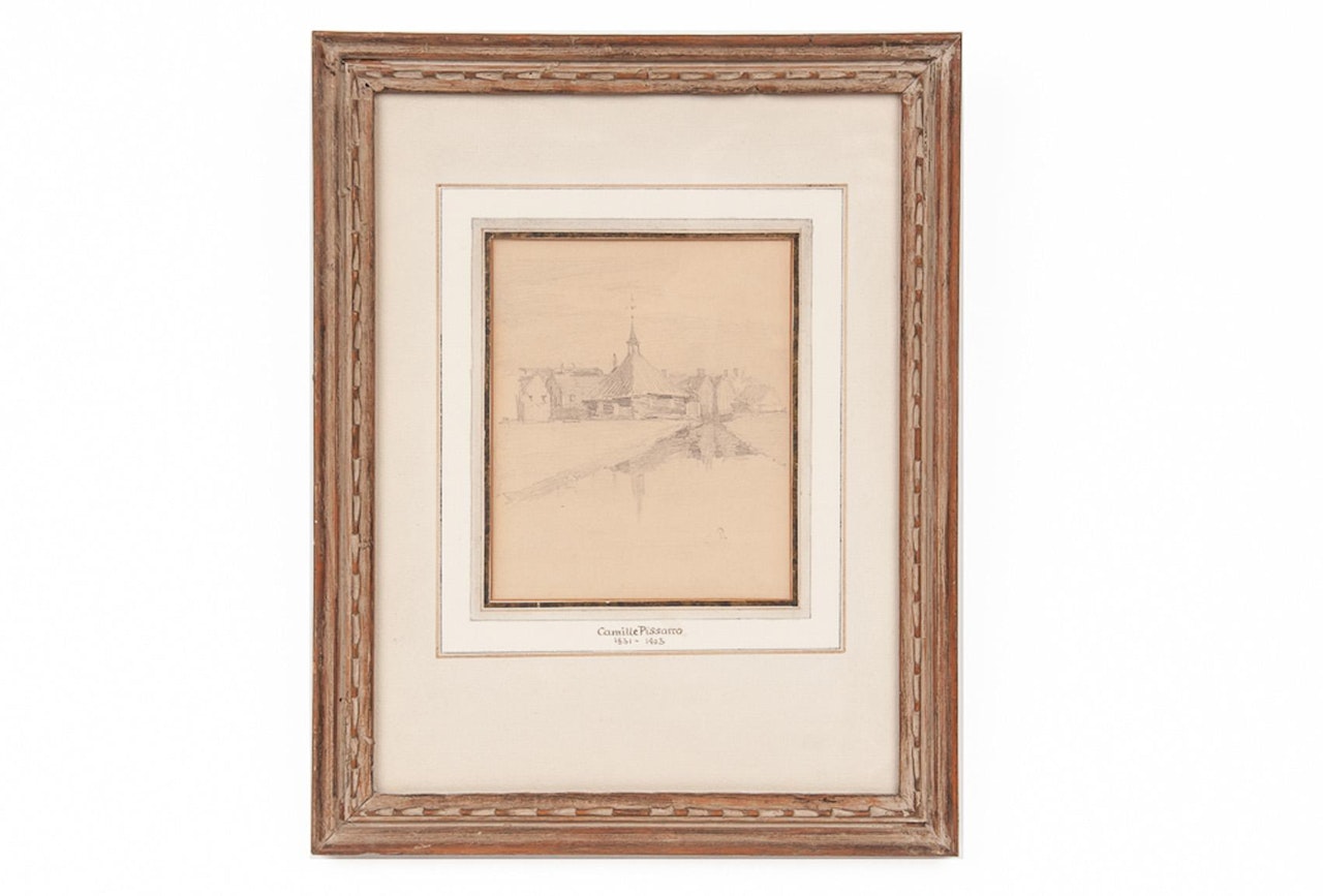 ROOFTOP SCENE by Camille Pissarro