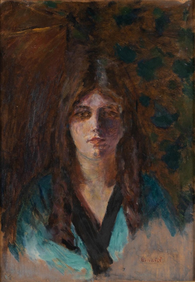 "FIGURE DE JEUNE FEMME (MADAME LUCIENNE DUPUY DE FRENELLE)" by Pierre Bonnard