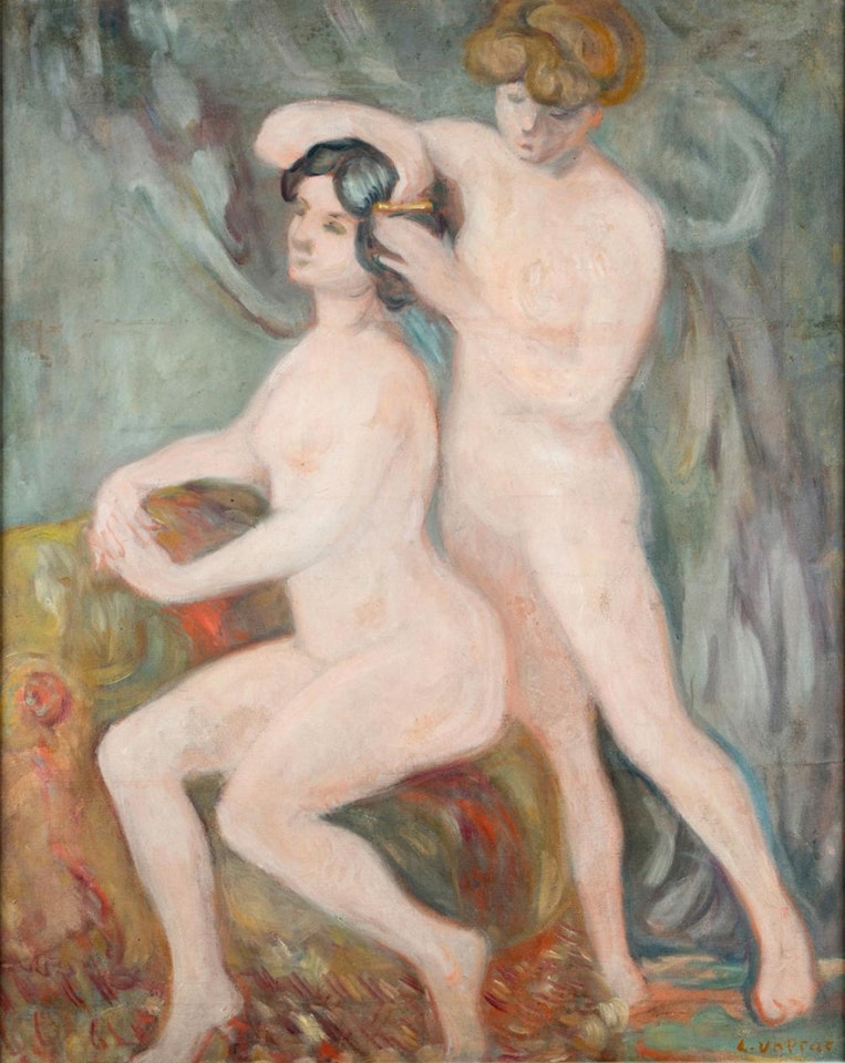 "NUS SE COIFFANT" by Louis Valtat