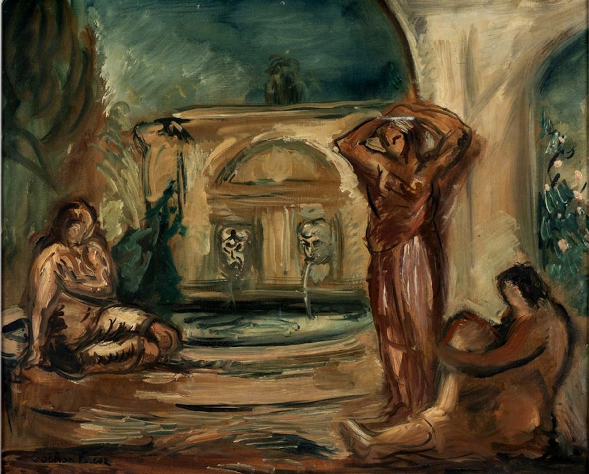 Les Femmes autour d"une Fontaine" by Othon Friesz