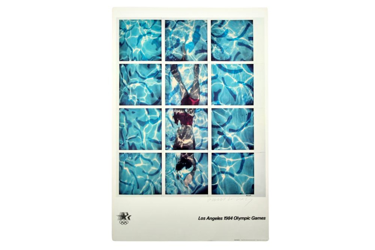 "LOS ANGELES 1984 OLYMPIC GAMES" by David Hockney