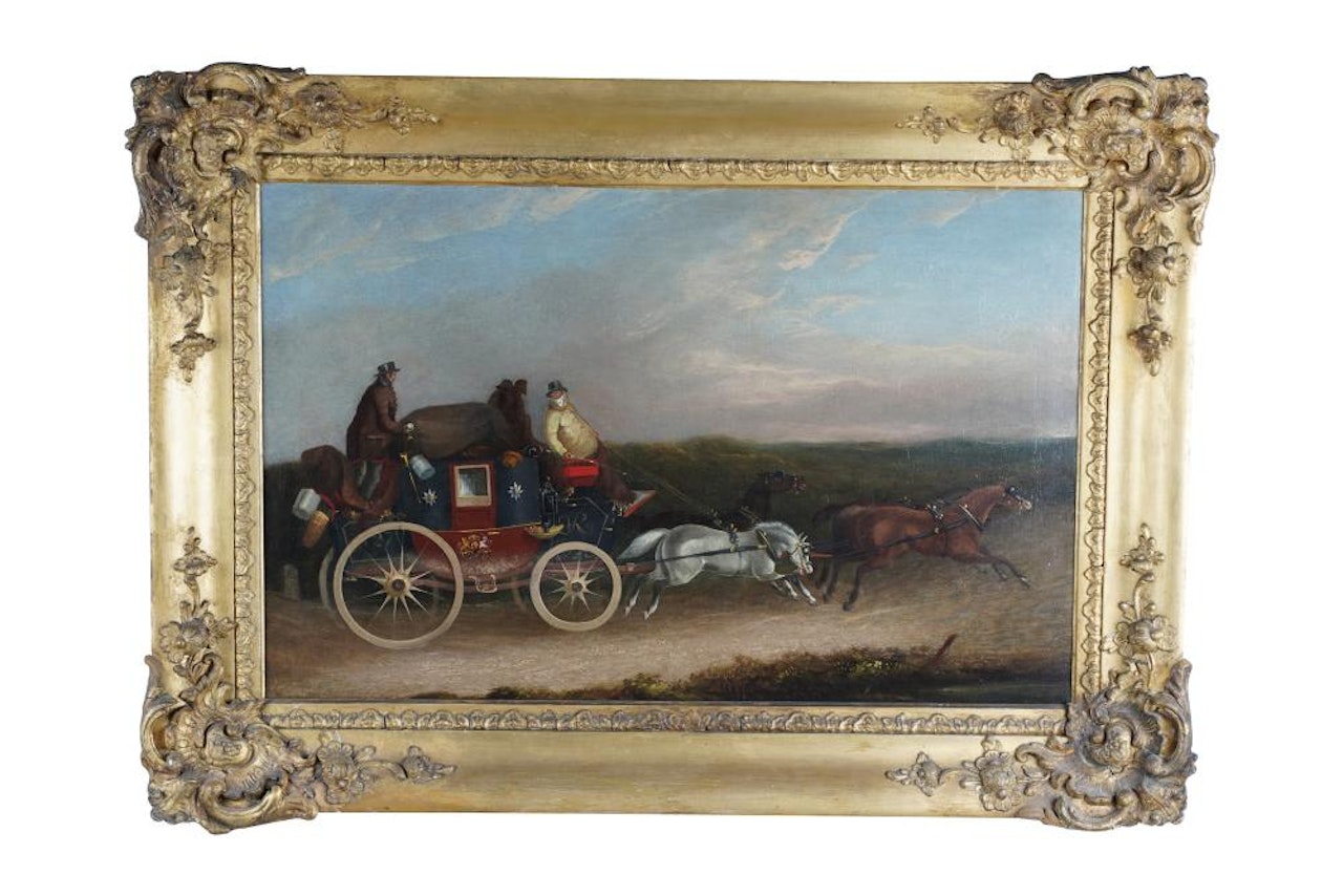 HORSE-DRAWN CARRIAGE by English School