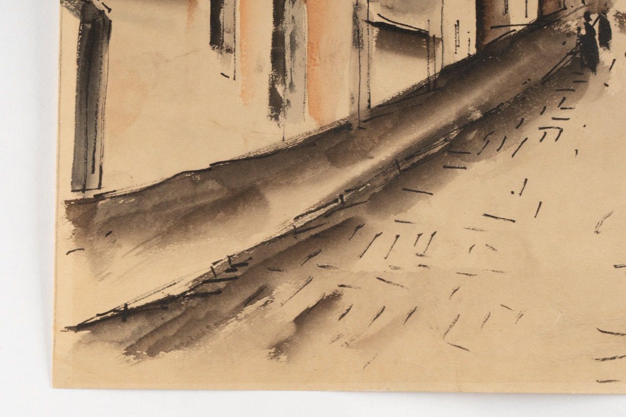 Village Street Scene by Maurice de Vlaminck