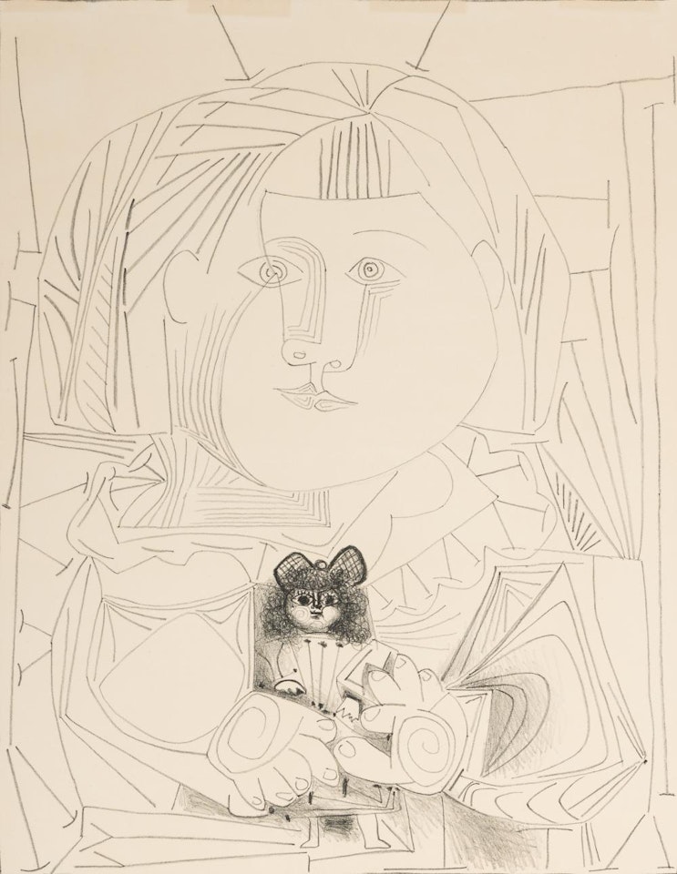"PALOMA ET SA POUPEE" by Pablo Picasso