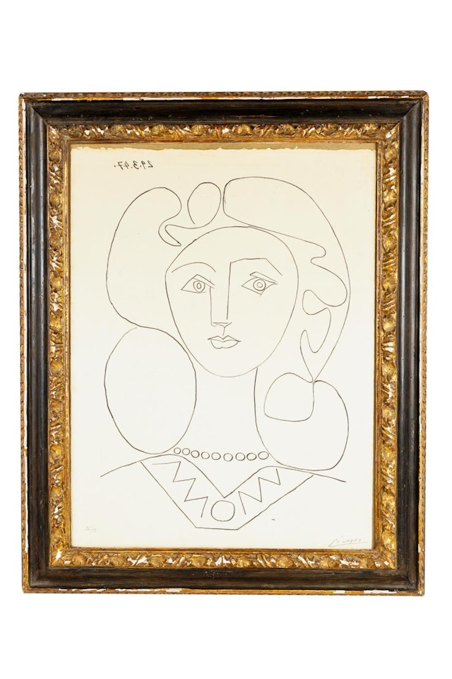 "LA FEMME AU COLLIER" by Pablo Picasso