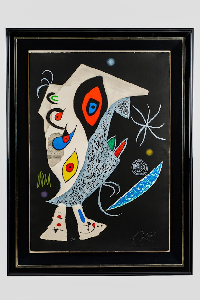 "BARBARE DANS LA NUIT (BARBARIAN IN THE NIGHT )" by Joan Miró