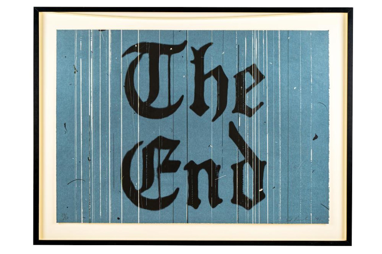 "THE END"; The End (E. 206) by Ed Ruscha