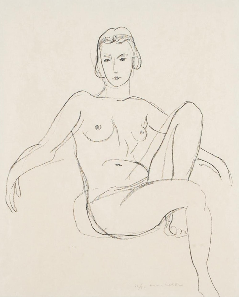 "NU ASSIS LES BRAS ETENDUS" by Henri Matisse