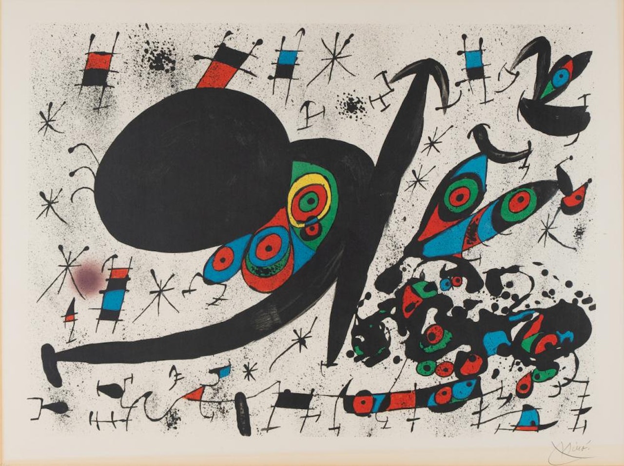 "HOMENTAGE A JOAN PRATS [PLATE XII]" by Joan Miró