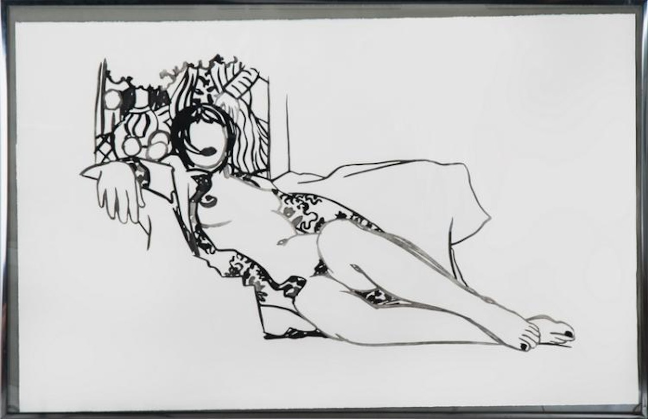 MONICA NUDE WITH MATISSE by Tom Wesselmann