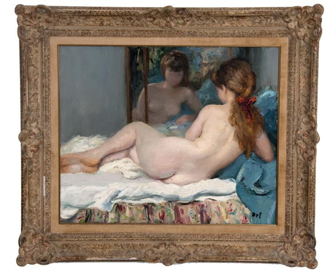 RECLINING JACQUELINE; Beverly Hills by Marcel Dyf