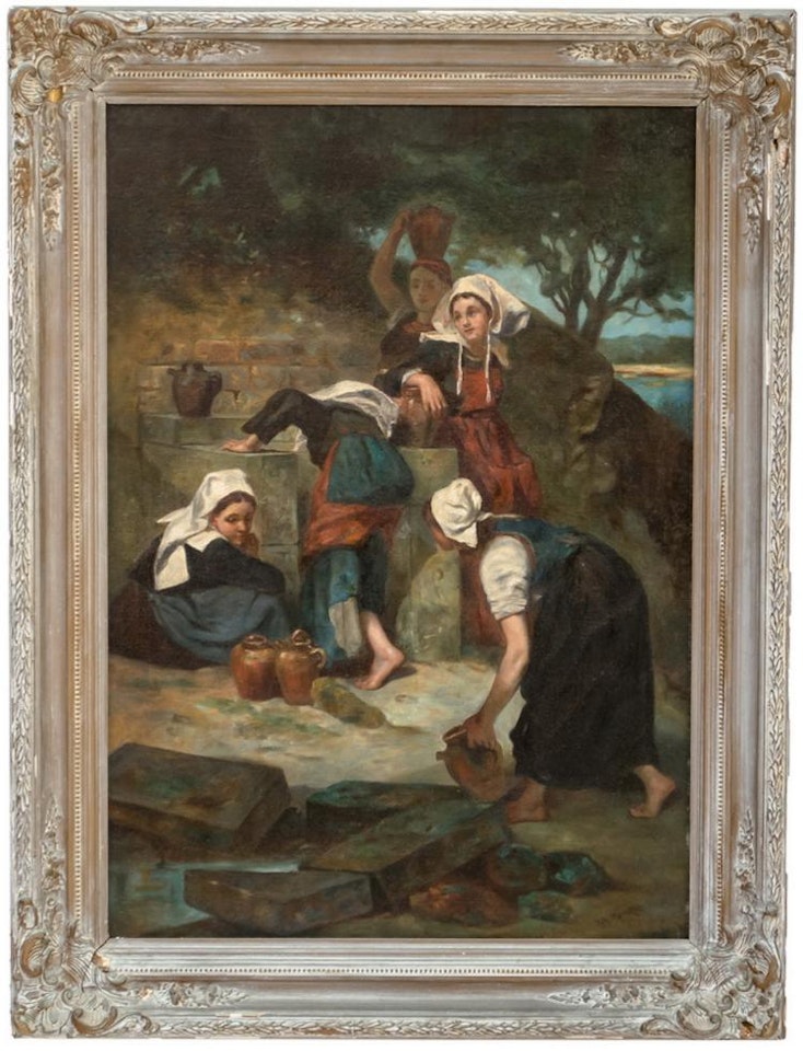 MAIDENS IN A LANDSCAPE by Dutch School