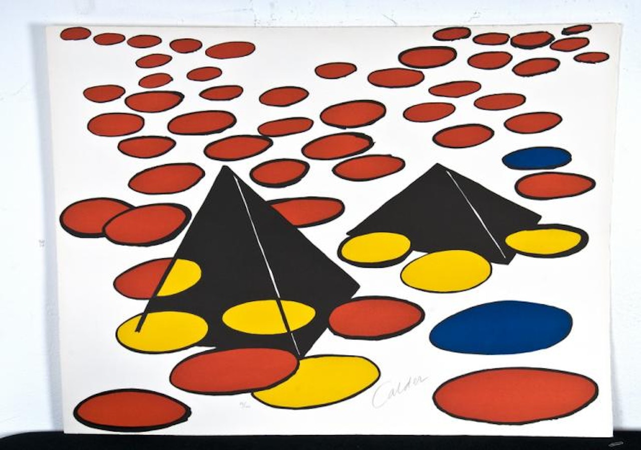 PYRAMIDS AT NIGHT by Alexander Calder