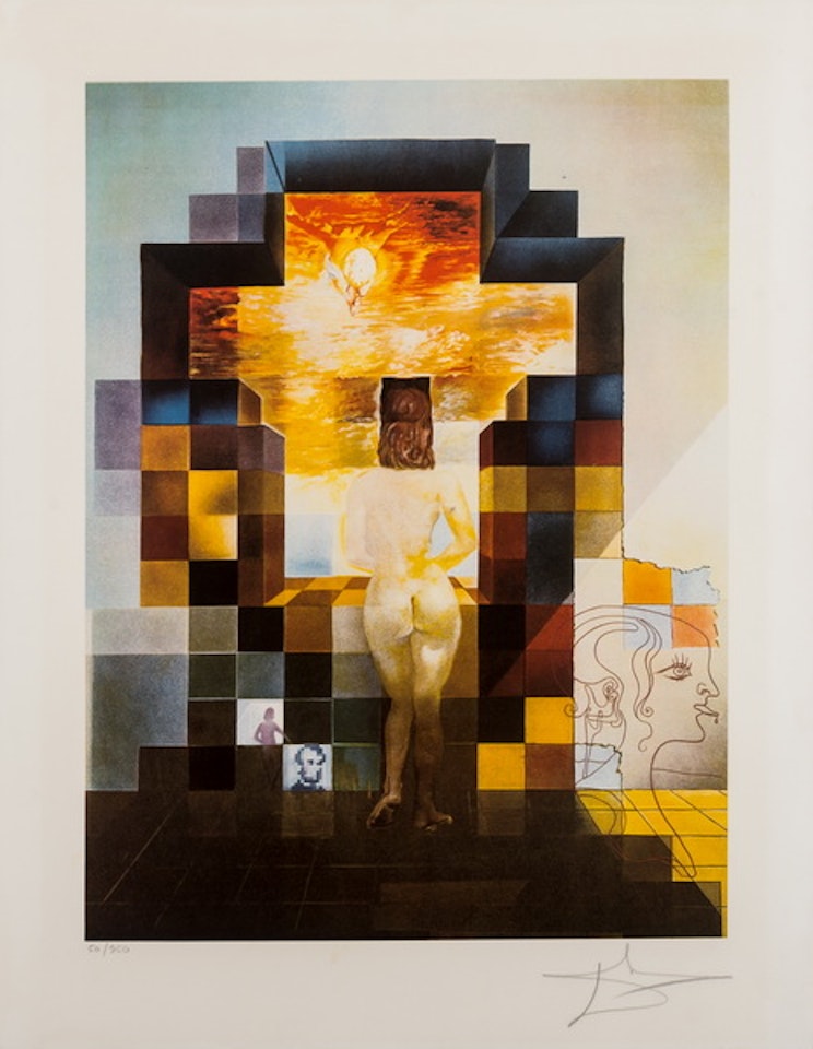 LINCOLN IN DALIVISION by Salvador Dali