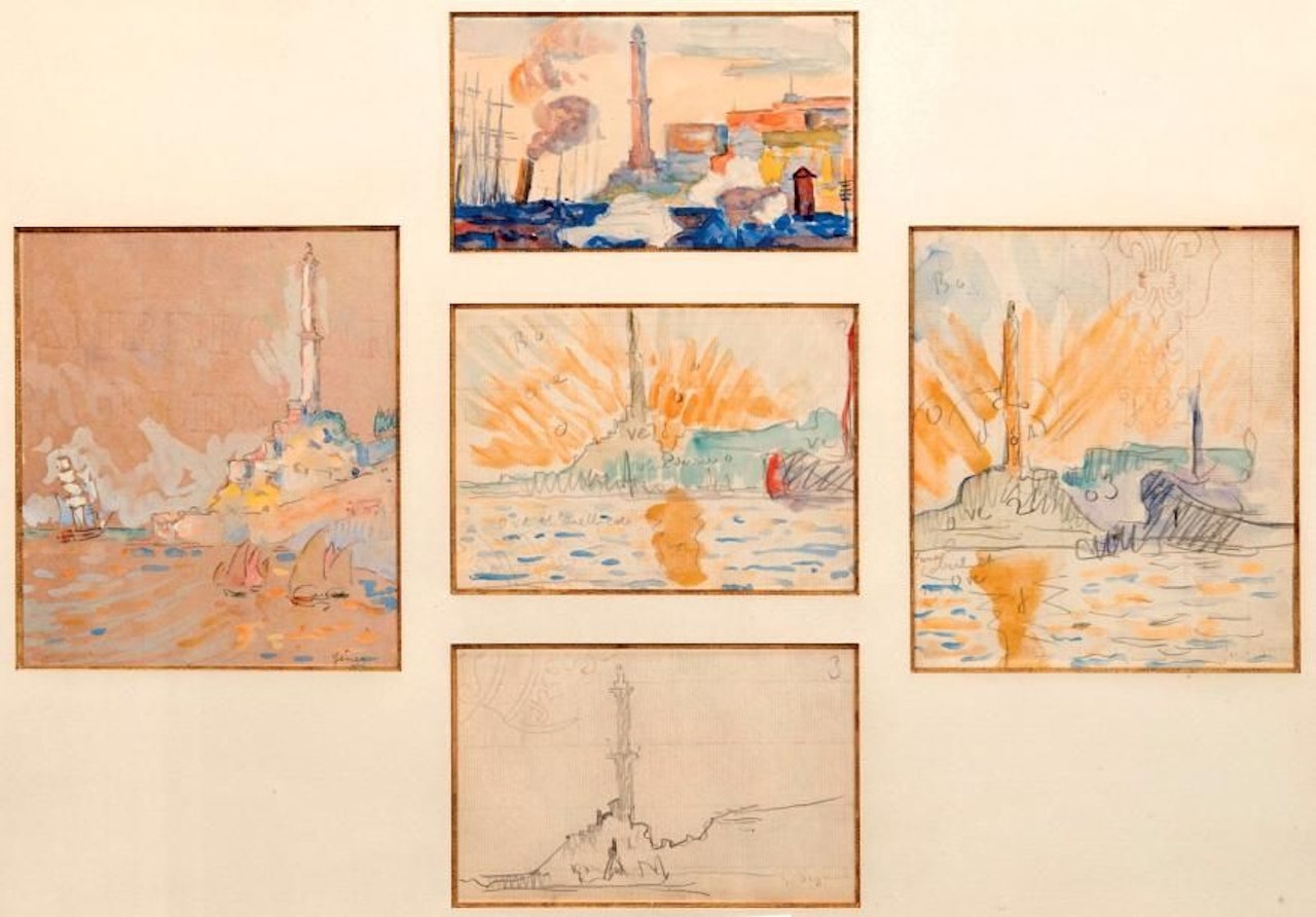 The port of Genoa by Paul Signac