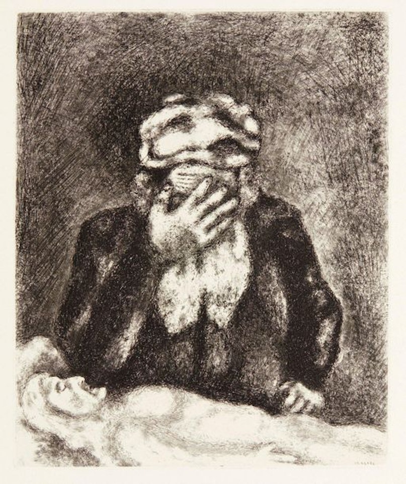 Abraham mourning Sarah by Marc Chagall