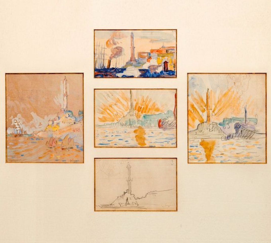 The port of Genoa by Paul Signac