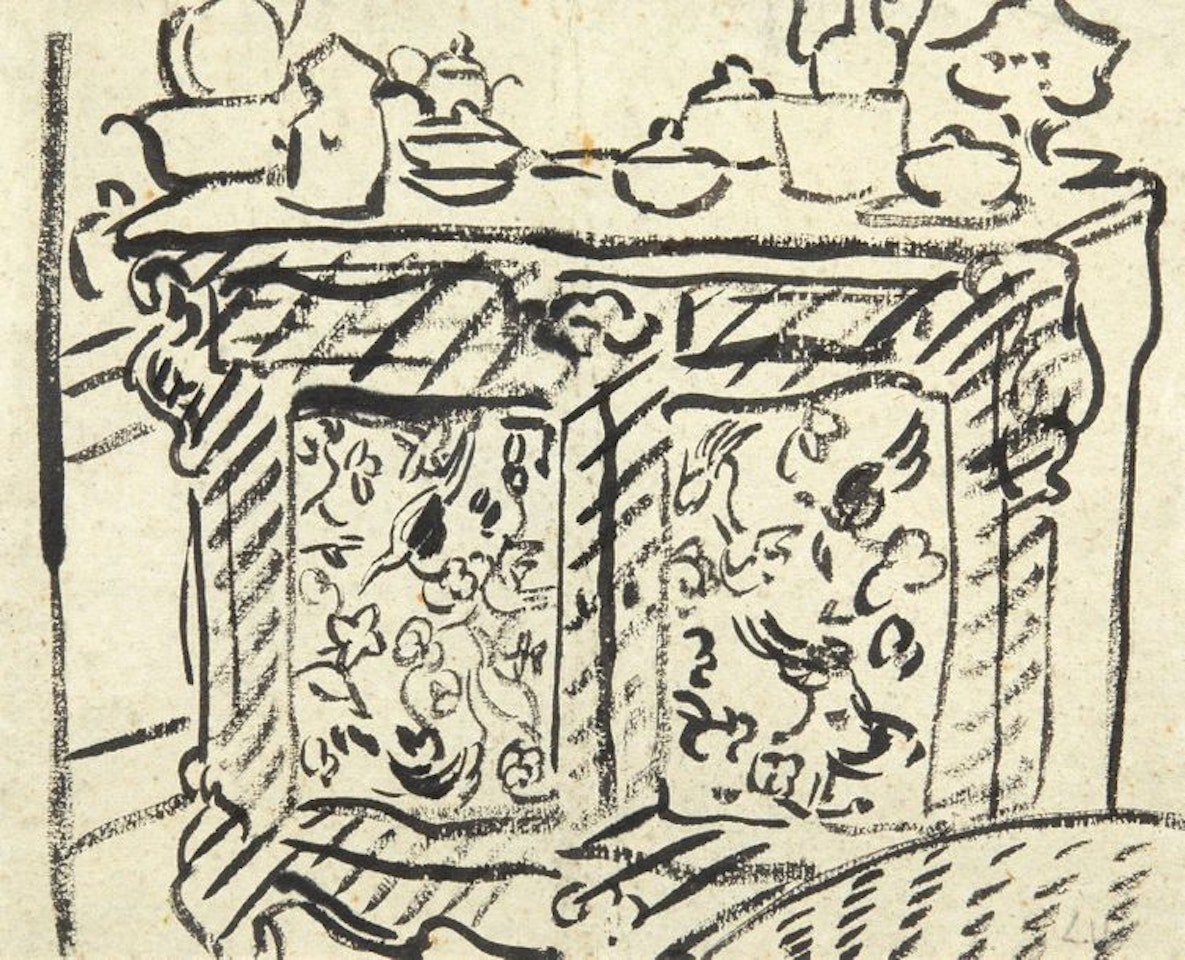 Japanese buffet and tea service by Louis Valtat