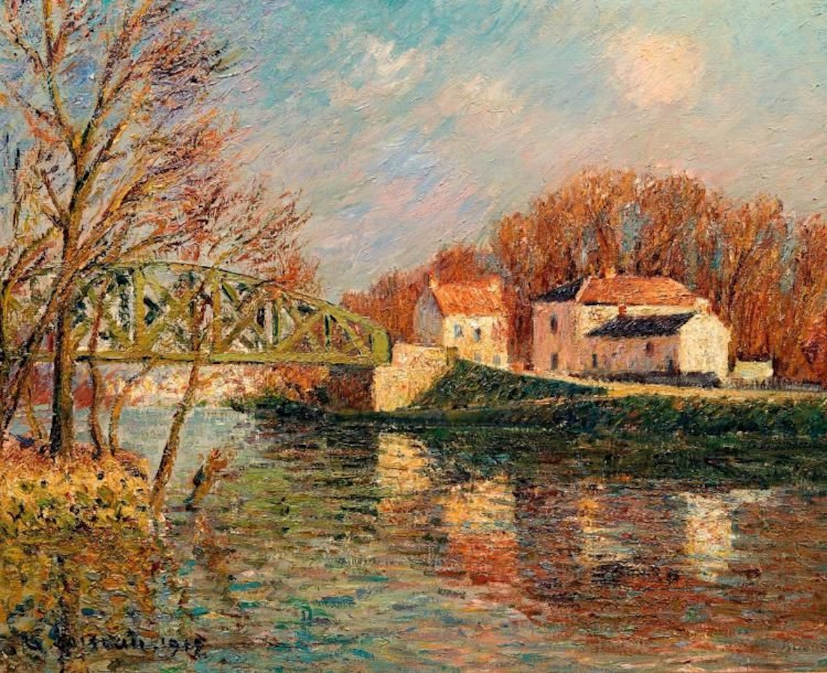 The Auvers sur Oise bridge by Gustave Loiseau