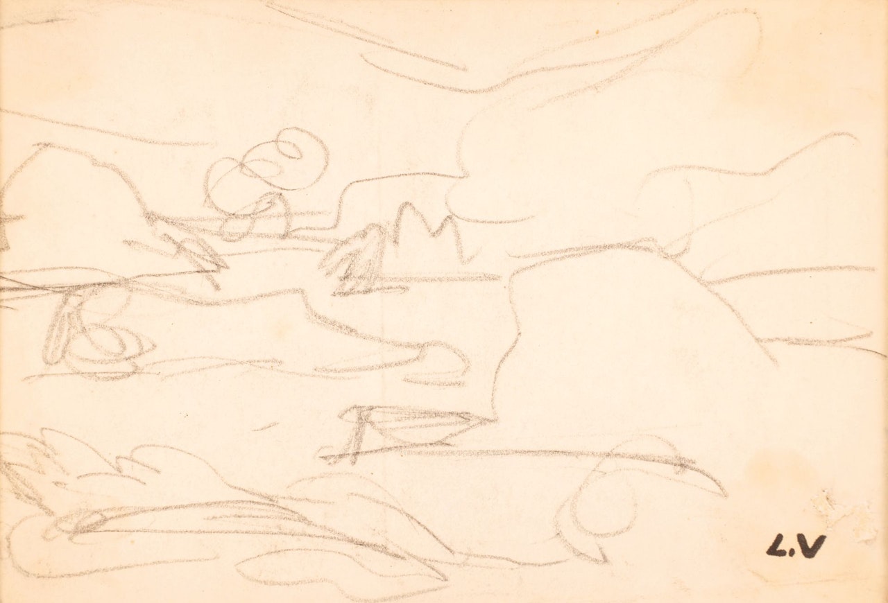 Sketch of landscape by Louis Valtat