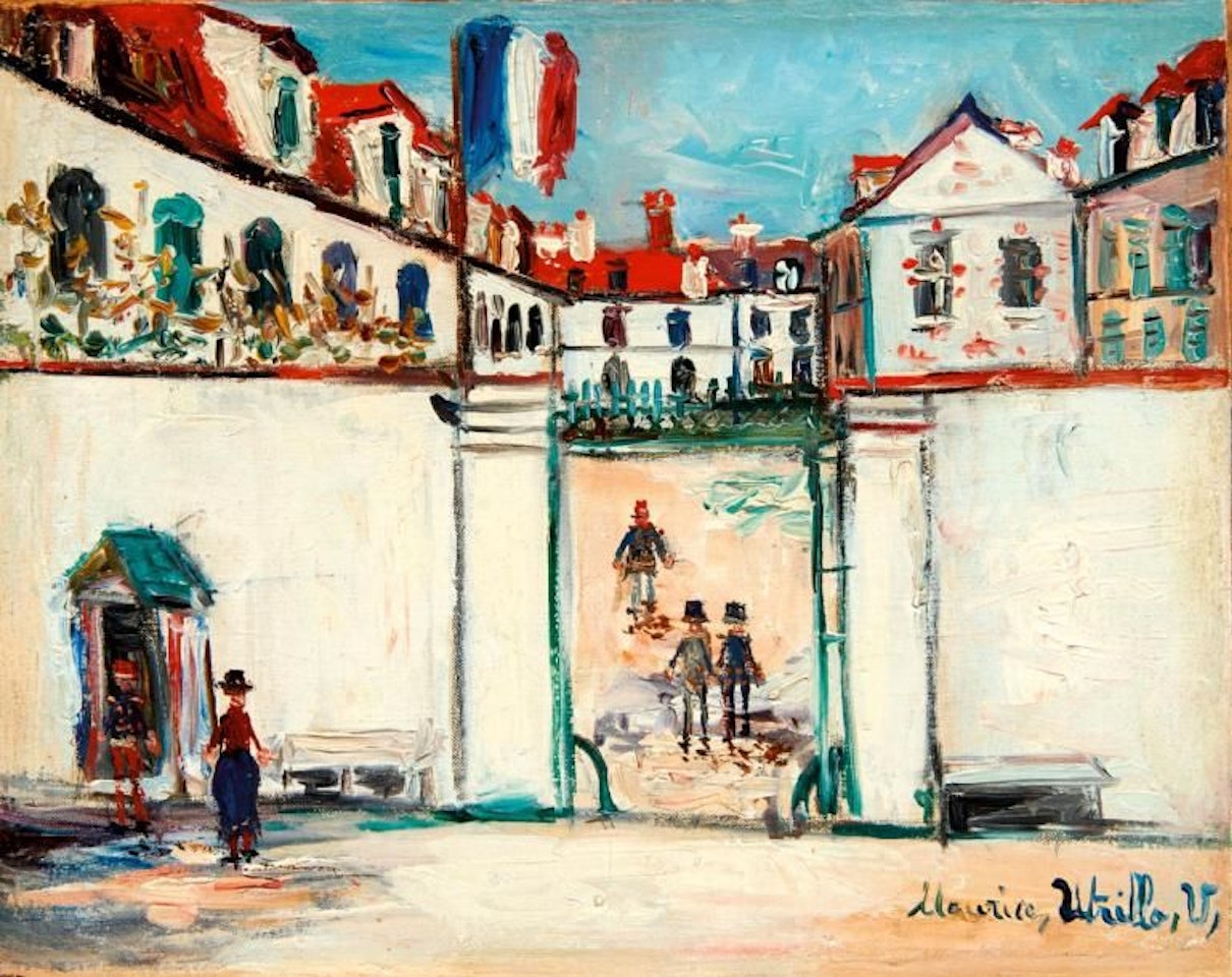 The Compiègne barracks by Maurice Utrillo