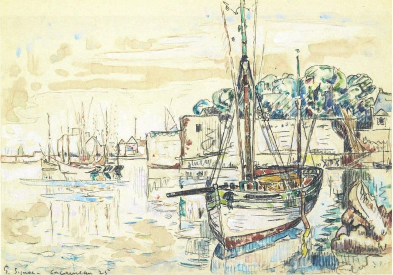 Port of Concarneau by Paul Signac