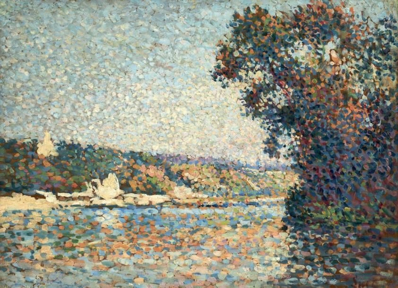 River banks near Paris by Maximilien Luce