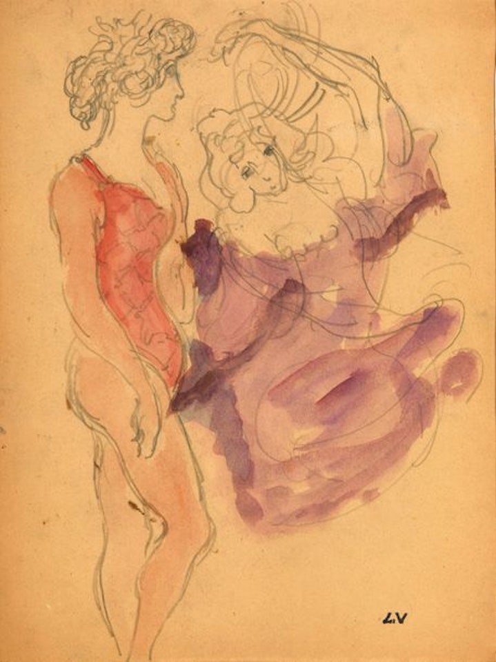 The acrobats by Louis Valtat