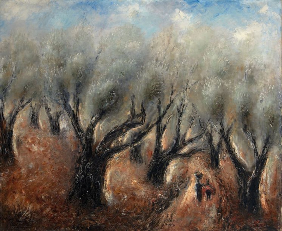 On the way to Safed by Reuven Rubin